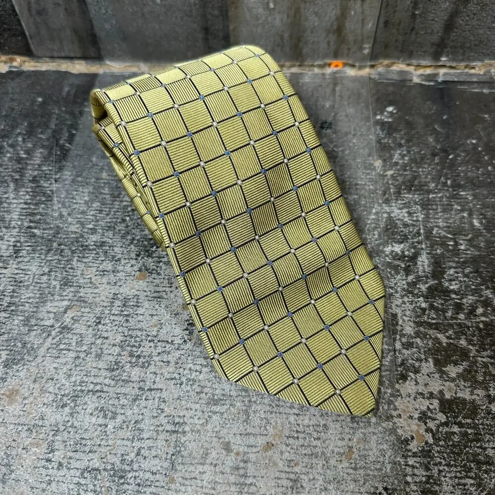BROOKS BROTHERS‎ 346 Silk Tie Mens Geometric Pattern 3.5